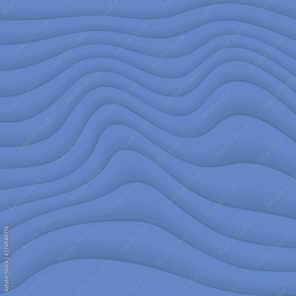 Fototapeta premium Abstract Blue Vector Modern Dynamic Wavy Blue Background