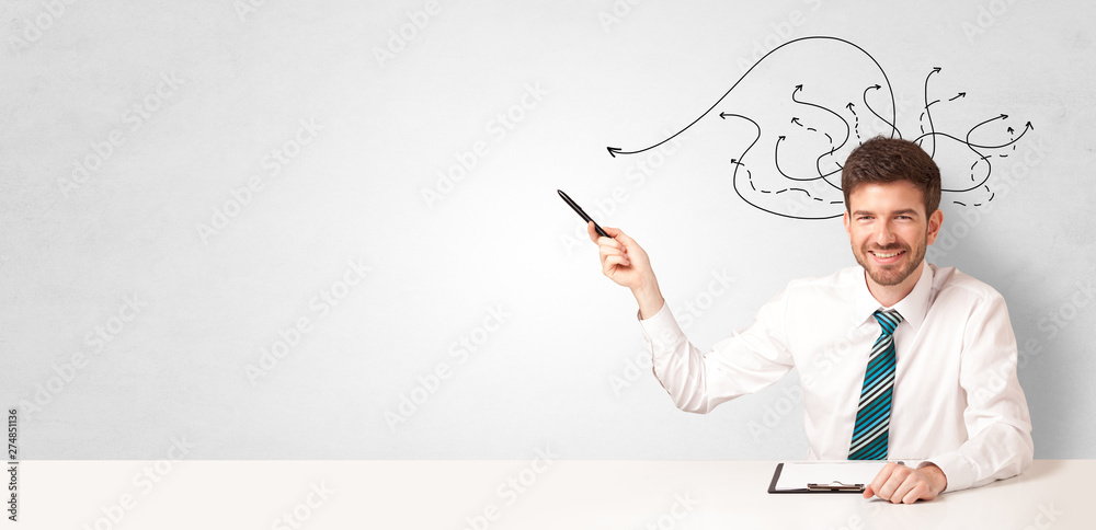 Handsome man teaching abc in classroom
Handsome man teaching abc in classroom