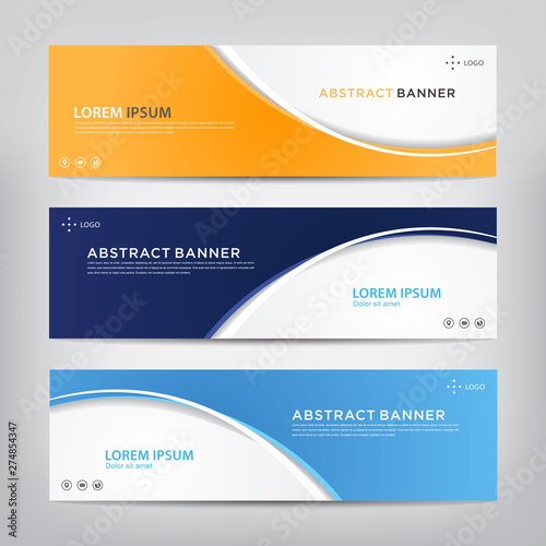 business banner template, vector illustration