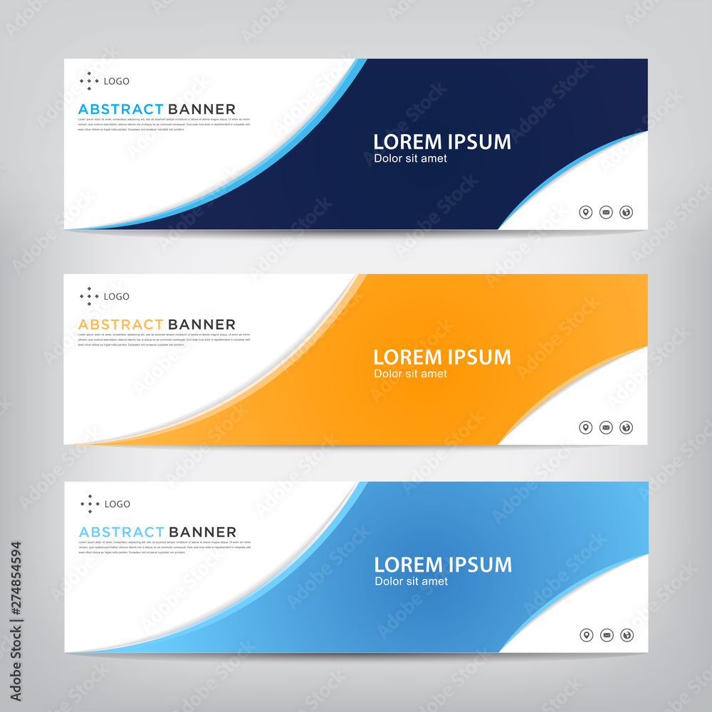 business banner template, vector illustration