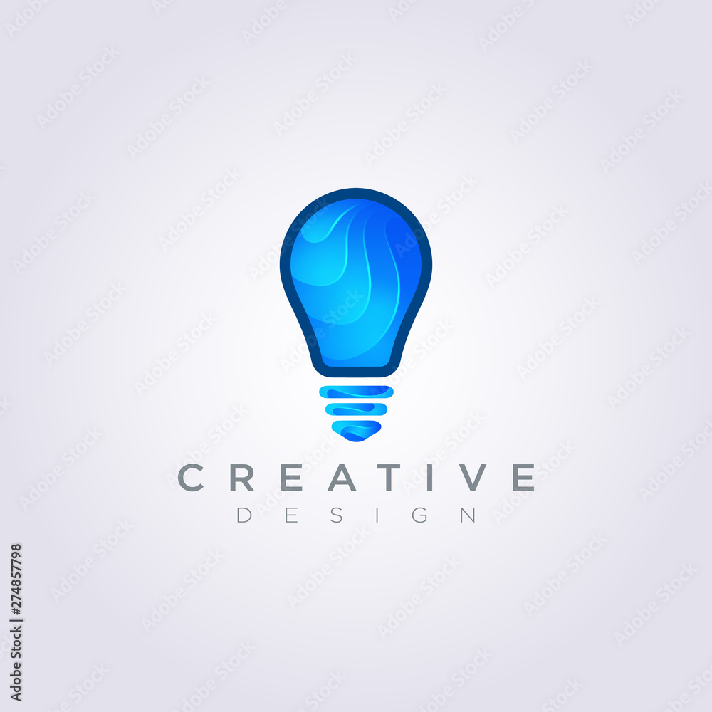 Lamp or Bulp Decorative and Modern Flower Circle Vector Illustration Design Clipart Symbol Logo Template Lamp or Bulp Decorative and Modern Flower Circle Vector Illustration Design Clipart Symbol Logo Template