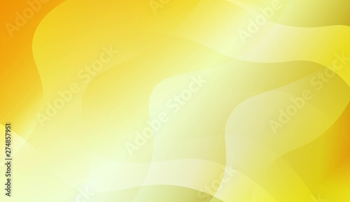 Abstract Background With Wave Green Yellow Gradient Shape. For Futuristic Ad, Booklets. Vector Illustration with Color Gradient