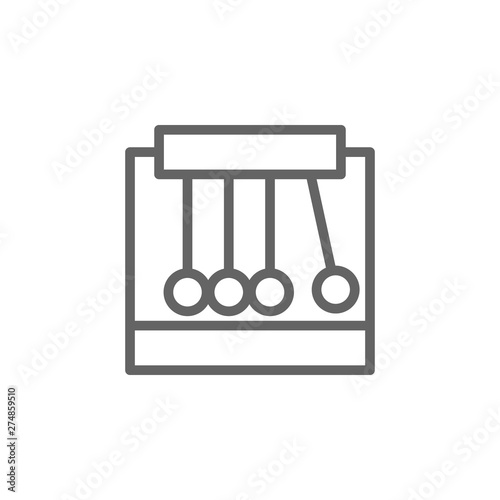 Pendulum, harmonic icon. Element of bio engineering illustration. Thin line icon for website design and development, app development. Premium icon