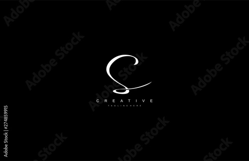 Stylish Monogram Signature Letter S Logo Design