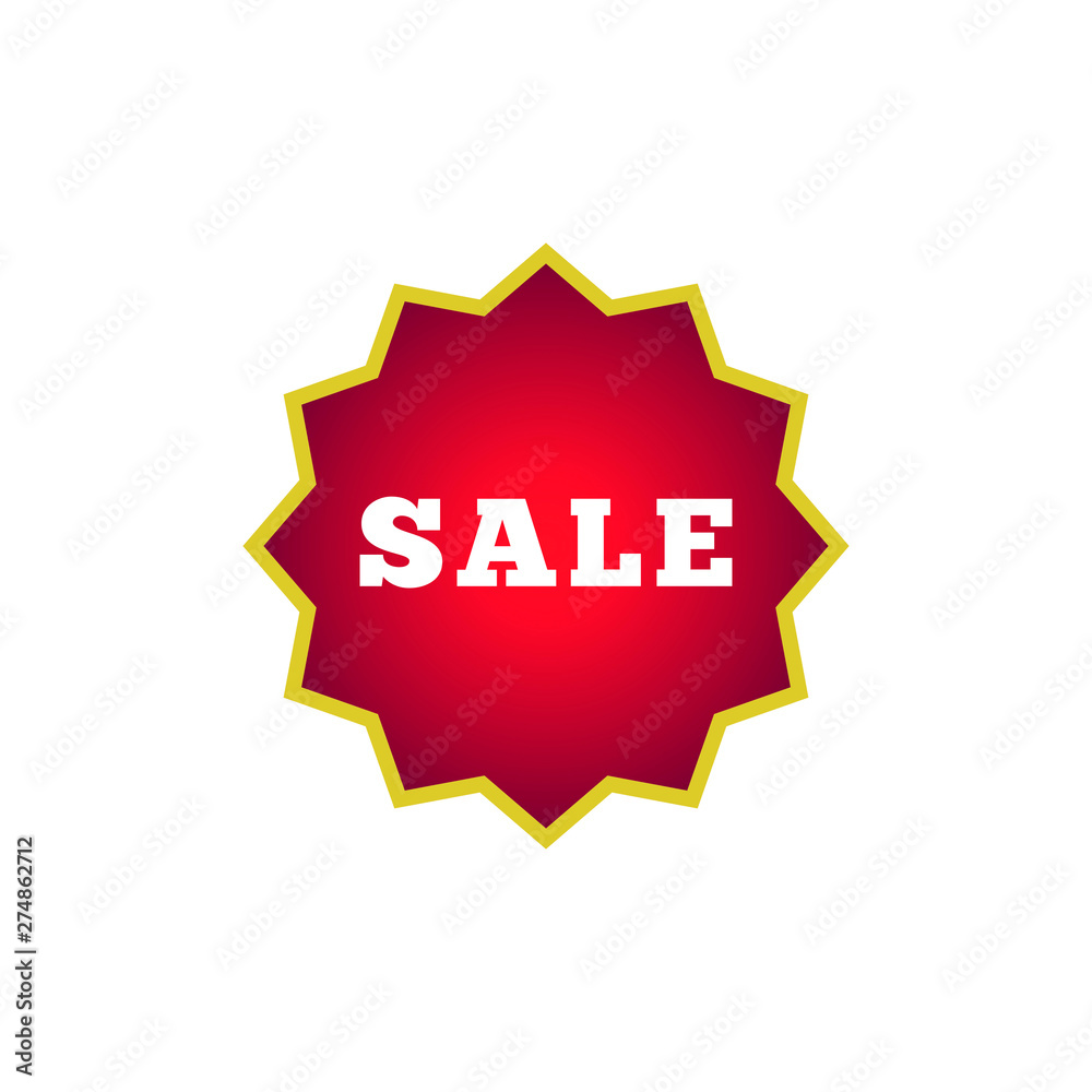Overstock Sale Text Round Sticker Badge Stock Vector (Royalty Free