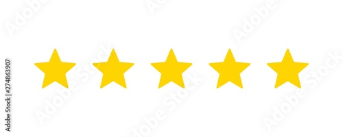 Five stars customer product rating review