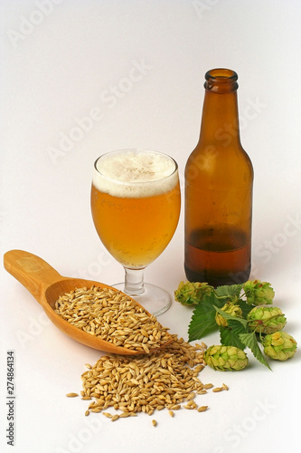 Φωτογραφία Beer, barley and hops.