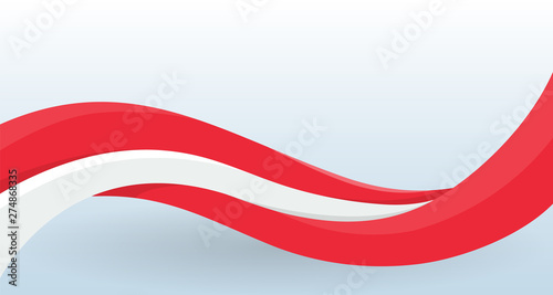 Free Download Austria Waving National flag. Modern unusual shape. Design template for decoration of flyer and card, poster, banner and logo. Isolated vector illustration. - GFXLoad