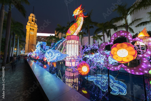 Photography Chinese lantern for Chinese new year in Hong Kong city