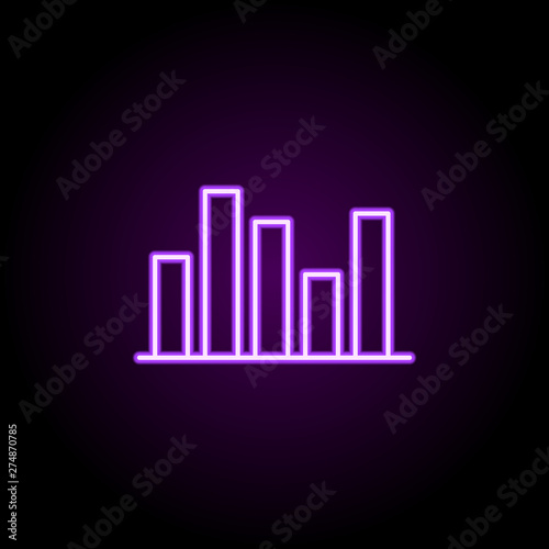 schedule neon icon. Elements of web set. Simple icon for websites  web design  mobile app  info graphics