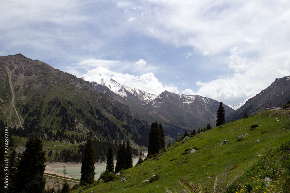 Beautiful view of the Tien Shan mountains