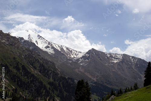 Beautiful view of the Tien Shan mountains