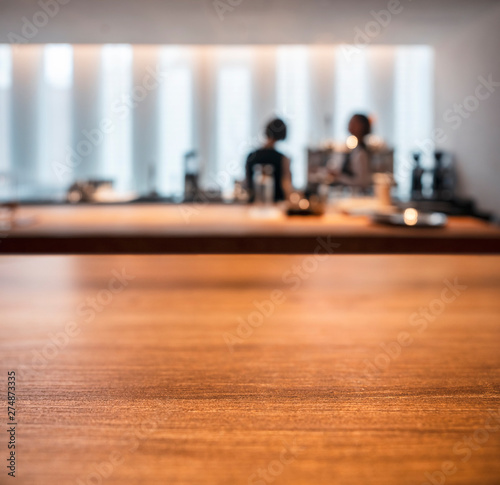 Table top Counter Blur People cafe Shop interior background