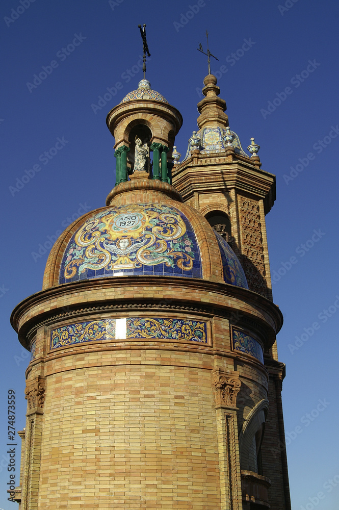 Seville (Spain). Small chapel of Carmen in the city of Seville Seville (Spain). Small chapel of Carmen in the city of Seville
