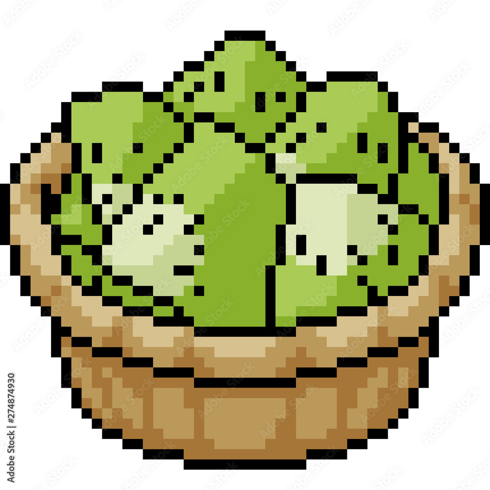 Fototapeta premium vector pixel art sweet dessert
