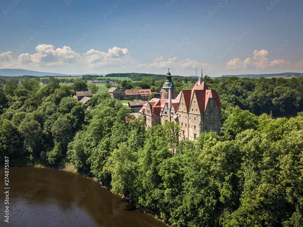 Czocha castle in summer
