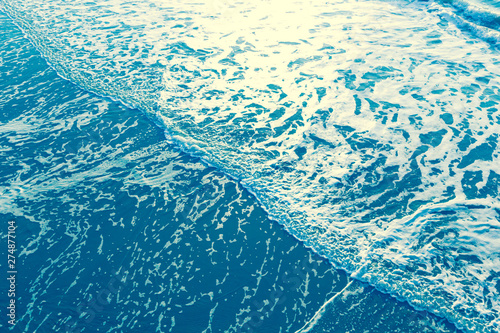 Ocean water background with waves
