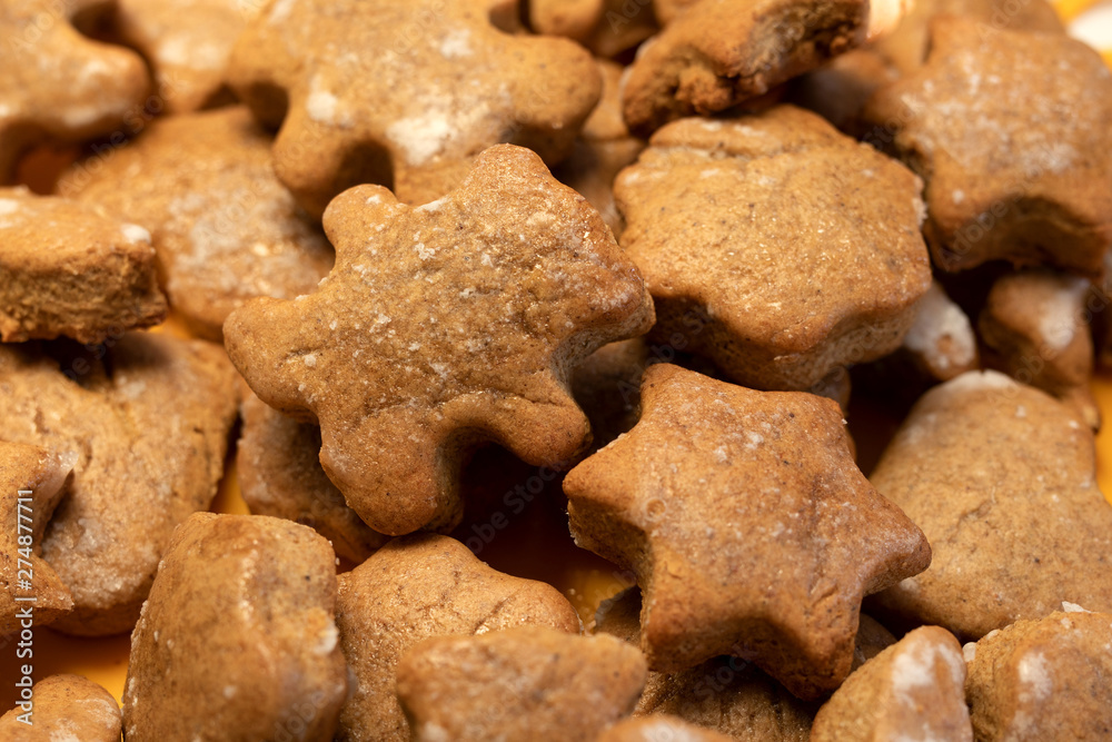Christmas cookies with spices and sugar icing. Christmas cookies with spices and sugar icing.
