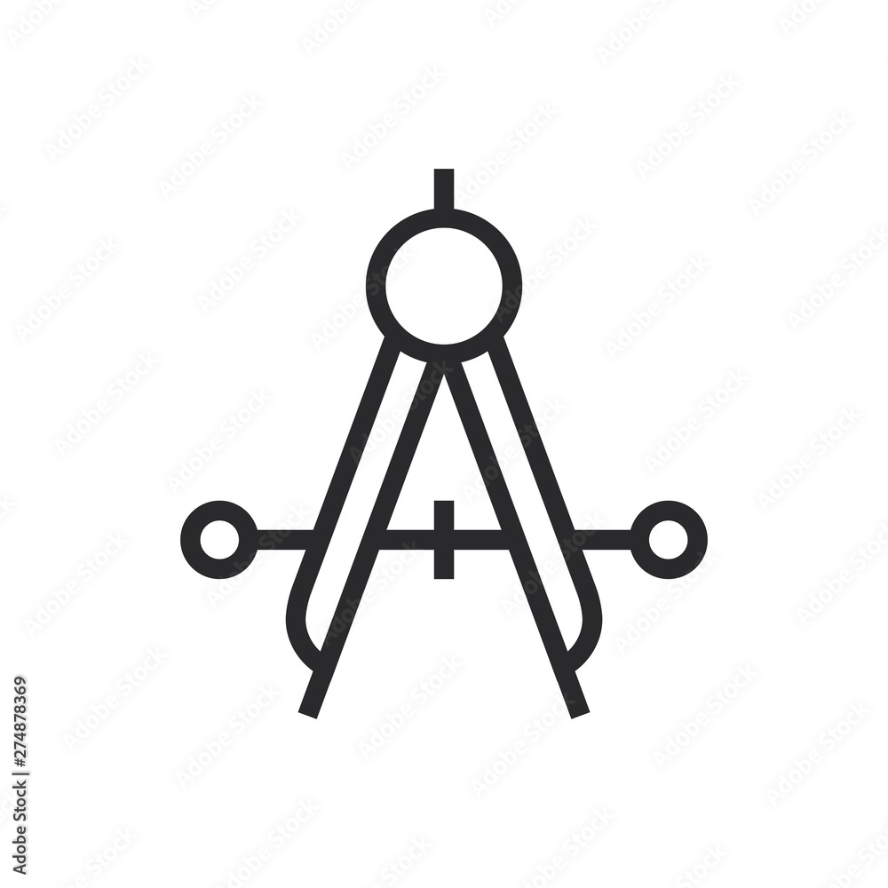 Compass vector icon in modern style for web site and mobile app Compass vector icon in modern style for web site and mobile app