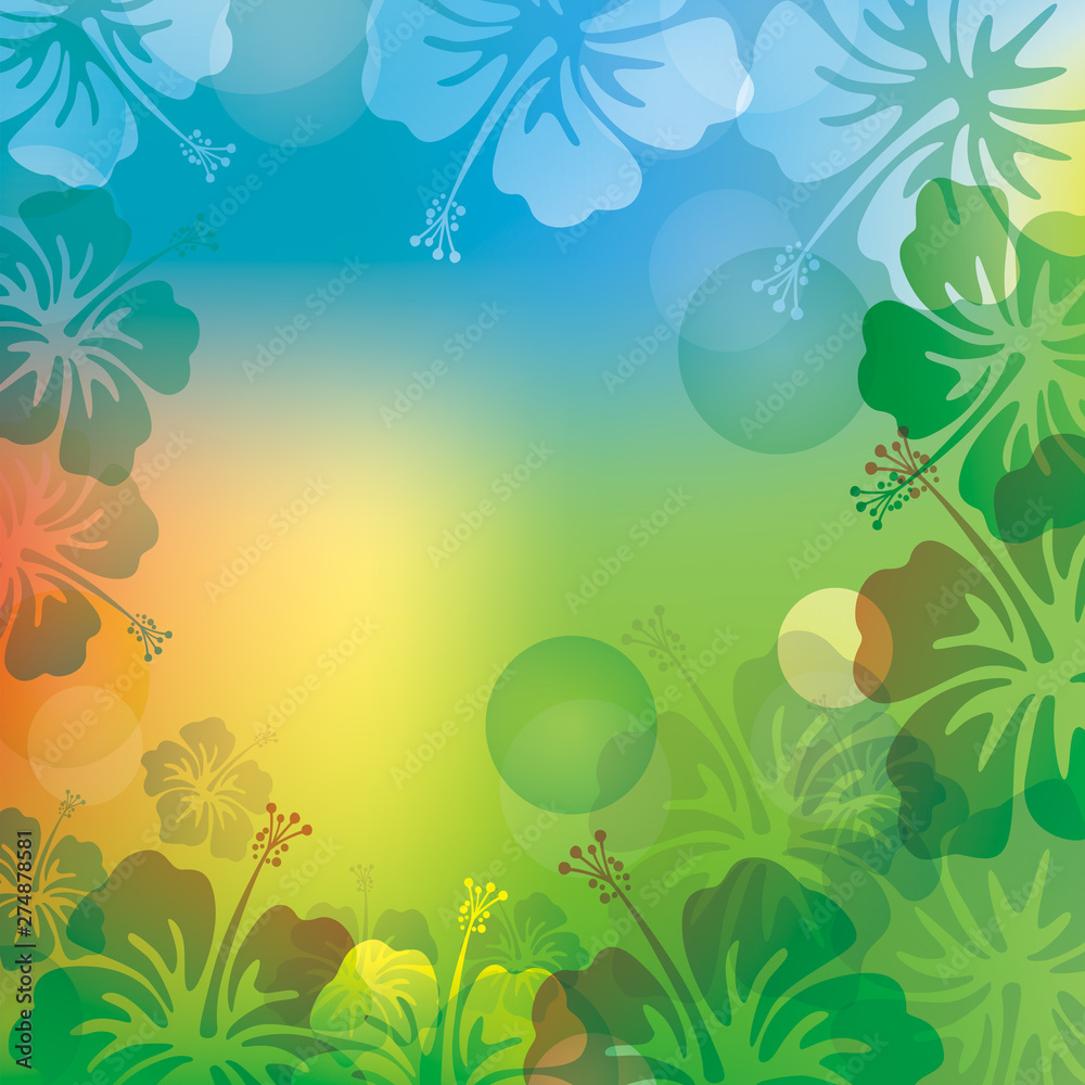 vector illustration background of hibiscus vector illustration background of hibiscus