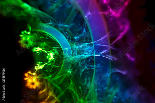 abstract digital fractal fantasy design