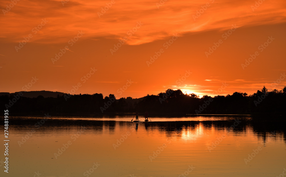 Sonnenuntergang am Staffelsee