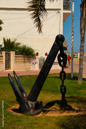Anchor in Gandia from Spain-The Mediterranean sea photo