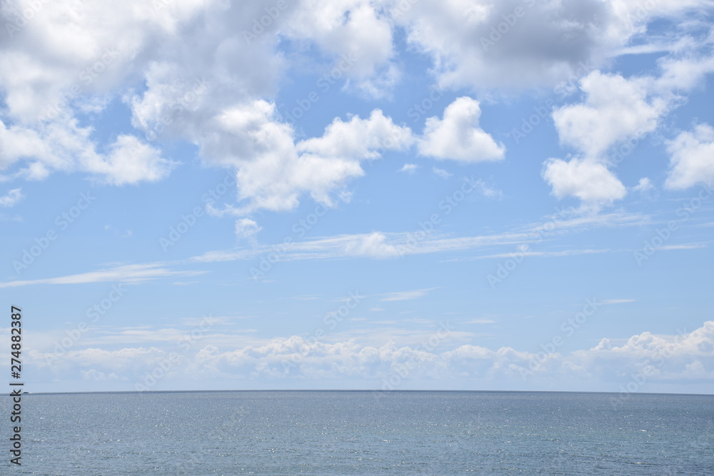 Only sea and clouds Only sea and clouds