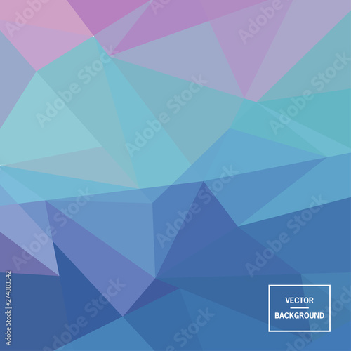 Abstract triangle vector background. Element for your website or presentation. Triangular poly illustration design