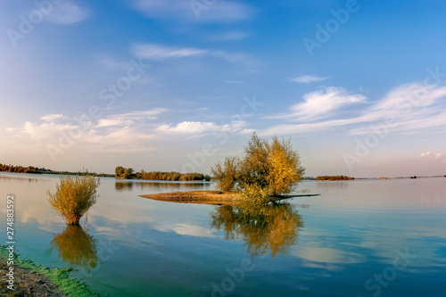 Beautiful lake in Southern Poland near Wroclaw
