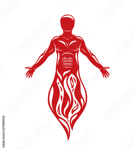 Vector illustration of huma...