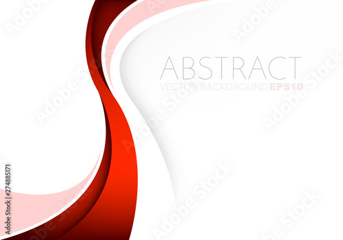 Red vector abstract background with copy space for text
