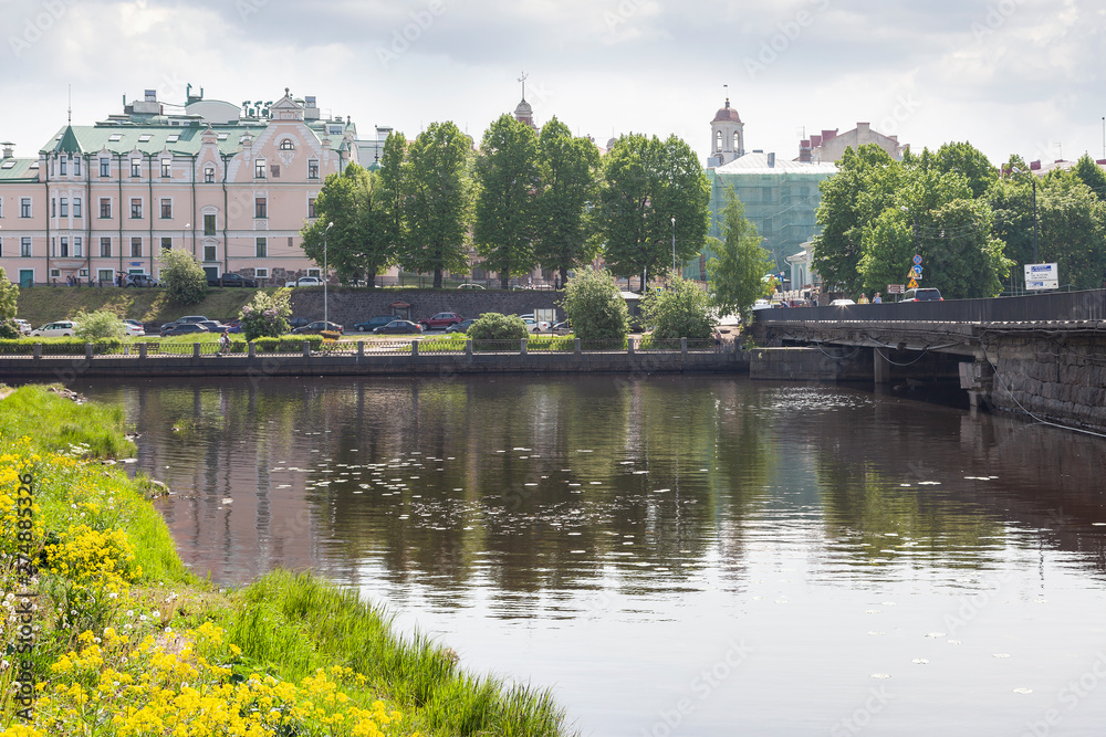 City Vyborg. Embankment of the 30th Guards Corps City Vyborg. Embankment of the 30th Guards Corps