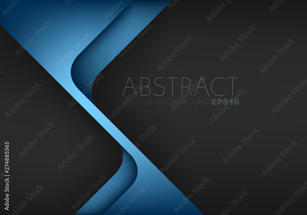 Blue vector abstract background with copy space for your text