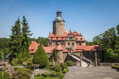 Czocha castle in summer