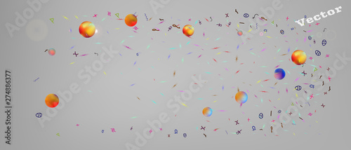 Funny abstract ultra wide space background 