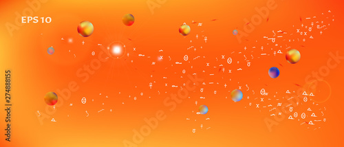 Funny abstract ultra wide space background 