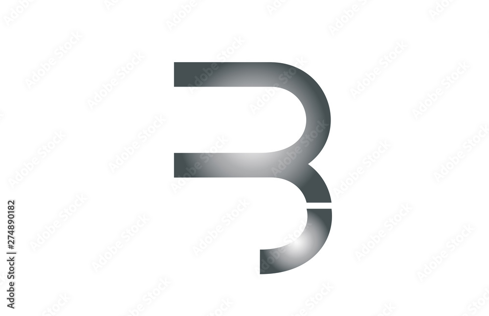 black grey white B alphabet letter logo icon design sign black grey white B alphabet letter logo icon design sign