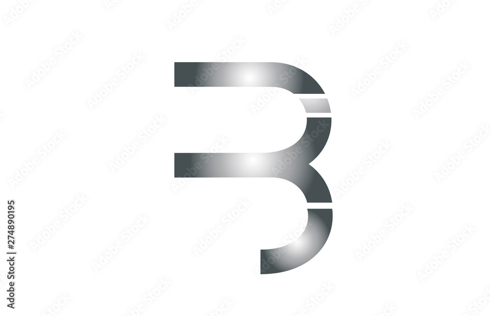 black grey white B alphabet letter logo icon design sign black grey white B alphabet letter logo icon design sign