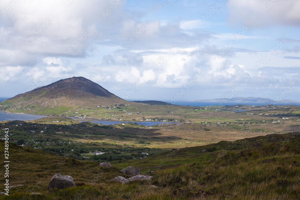 west coast Irish landscape mountains