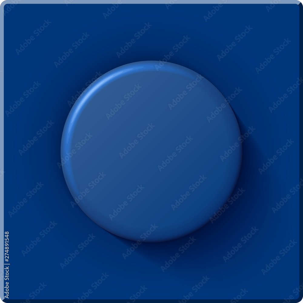 High quality glossy big dark blue detail from a plastic constructor.