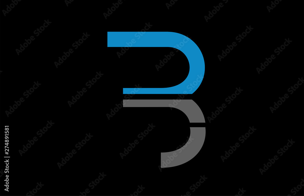 black grey blue B alphabet letter logo icon design sign black grey blue B alphabet letter logo icon design sign