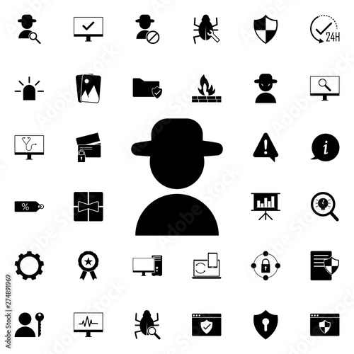 agent icon. Universal set of web for website design and development, app development