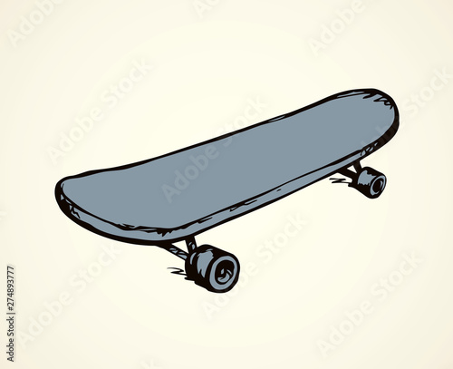 Vector illustration. Skate