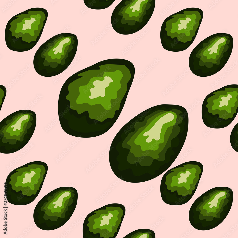 healthy food. Avocado print. Seamless pattern, print healthy food. Avocado print. Seamless pattern, print