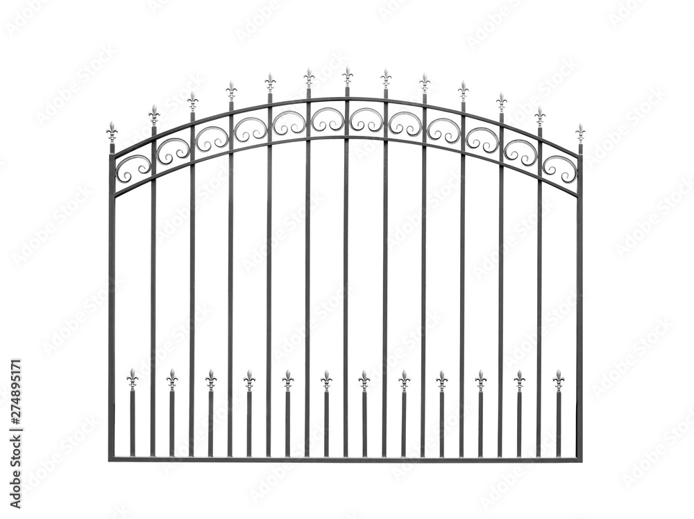 Decorative fence with peaks.