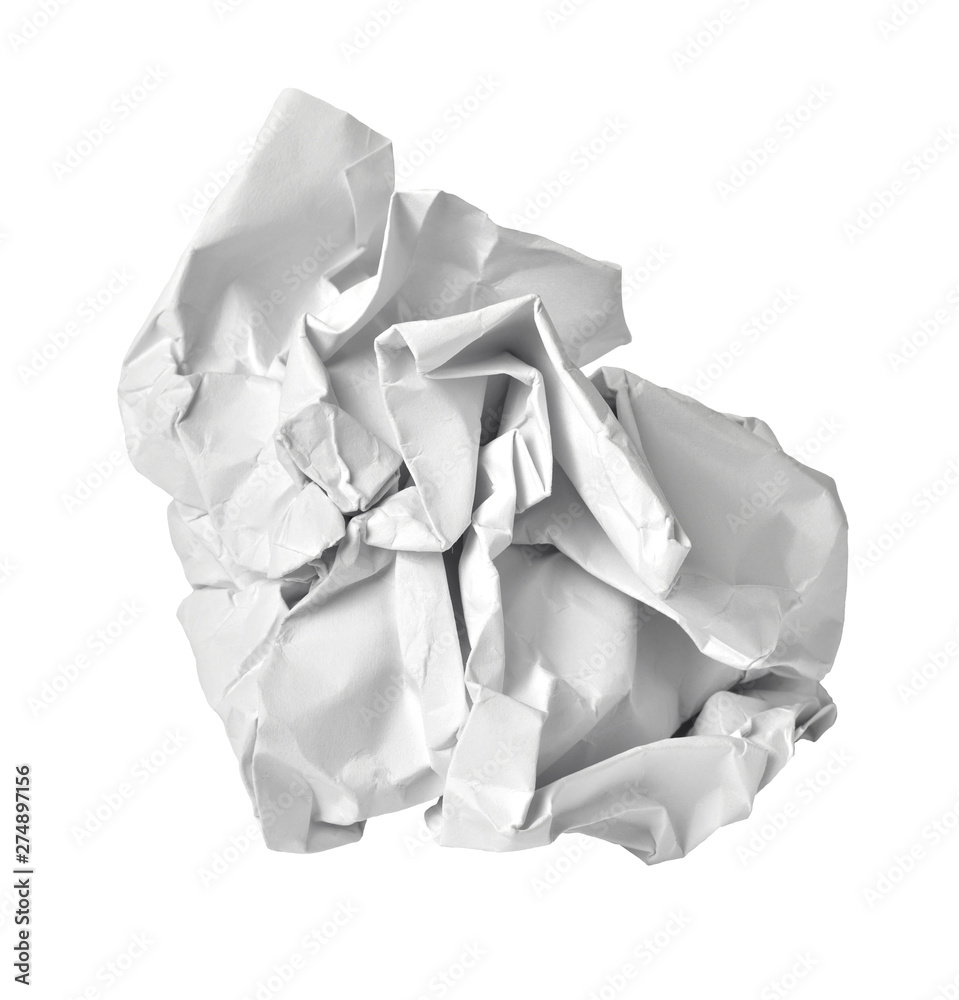Obraz premium paper ball crumpled garbage trash mistake