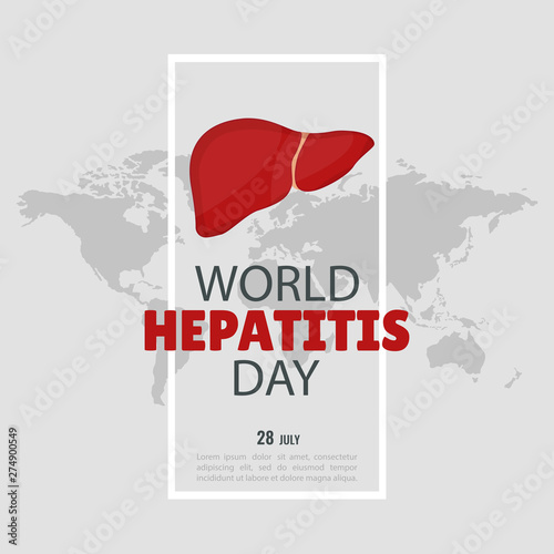 Vector Illustration on the theme World Hepatitis Day