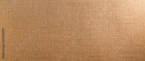 Background and texture of natural brown Sackcloth