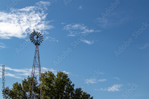 Rural windmill background